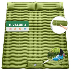 Luxtude Isomatte 2 Personen 200x140cm, Luftmatratze Selbstaufblasend Outdoor, Ultraleicht Camping Matratze Kleines Packmass, 