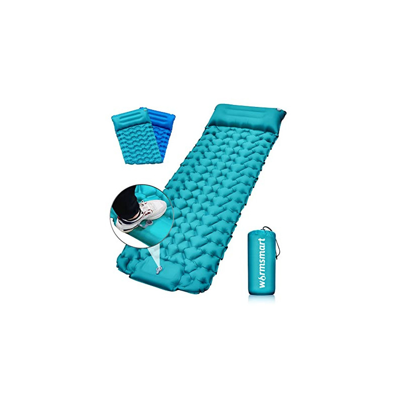 warmsmart Isomatte Camping Selbstaufblasend Outdoor, Erweitern&verdicken Schlafpad mit eingebauter Pumpe, Kompakte, leichte S warmsmart Isomatte Camping Selbstaufblasend Outdoor, Erweitern&verdicken Schlafpad mit eingebauter Pumpe, Kompakte, leichte S