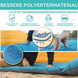 Clostnature Camping Selbstaufblasende Isomatte – 3,8/5/7,6 cm Dick Outdoor Selbstaufblasbare Schlafmatte mit Kleines Packmaß,