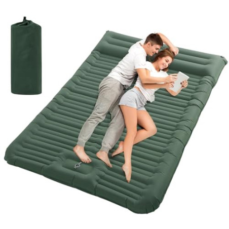 HAUSPROFI Isomatte 2 Personen, 194x137cm Verbesserte Isomatte Selbstaufblasend, Isomatte Outdoor, Isomatte Camping, Isomatte 