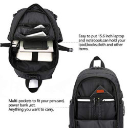 WENIG Laptop Rucksack Herren Anti-Diebstahl Laptoptasche 15.6 Zoll für Arbeit mit USB Ladeanschluss Business Reisen für Männe