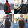 WENIG Laptop Rucksack Herren Anti-Diebstahl Laptoptasche 15.6 Zoll für Arbeit mit USB Ladeanschluss Business Reisen für Männe