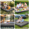 KASIMO isomatte selbstaufblasend 2 Personen 140x200cm luftmatratze Camping 12cm Verdicktes doppelt iso campingmatte für Zelt 
