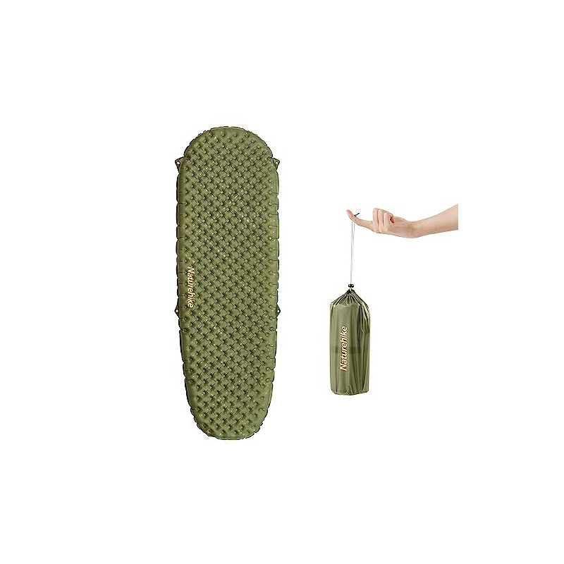 Naturehike Ultraleichte Selbstaufblasende Isomatte, Aufblasbare Campingmatte 3,5 R, Langlebige, Tragbare Isomatte, Einzelschl Naturehike Ultraleichte Selbstaufblasende Isomatte, Aufblasbare Campingmatte 3,5 R, Langlebige, Tragbare Isomatte, Einzelschl