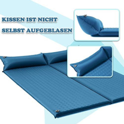 Underwood Aggregator Camping Selbstaufblasende Isomatte 2 Personen - Outdoor Doppel Selbstaufblasbare Luftmatratze mit Kleine