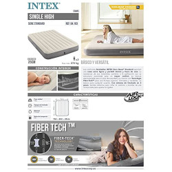 Intex Queen Dura-Beam Series Single High, Taupe/Grey, Einheitsgröße