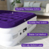 CHILLSUN 203x152x40cm Luftmatratze 2 Personen mit Elektrischer Pumpe, Luftbett Selbstaufblasend Aufblasbares Bett, Gästebett 