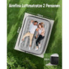 Airefina Luftmatratze 2 Personen Luftbett mit Integrierter Pumpe, Aufblasbare Matratze mit Aufbewahrungsbeutel, Tragbare Luft