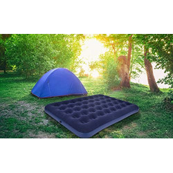 Avenli Camping Luftmatratze für 2 Personen 191x137x22 aufblasbare Matratze Luftbett blau
