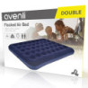 Avenli Camping Luftmatratze für 2 Personen 191x137x22 aufblasbare Matratze Luftbett blau