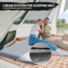 KingCamp Isomatte Camping, Isomatte 2 Personen, Luftmatratze Camping Doppelt, 15 cm Dick, Winter Aufblasbar luftmatratze Klei