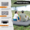 KingCamp Isomatte Camping, Isomatte 2 Personen, Luftmatratze Camping Doppelt, 15 cm Dick, Winter Aufblasbar luftmatratze Klei