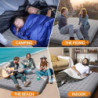 KingCamp Isomatte Camping, Isomatte 2 Personen, Luftmatratze Camping Doppelt, 15 cm Dick, Winter Aufblasbar luftmatratze Klei