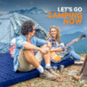 Relefree Isomatte Outdoor 2 Personen 140x200 cm Ultra-Größen Aufblasbare mit Fußpresse - Doppel Luftmatratze Verbesserte Camp
