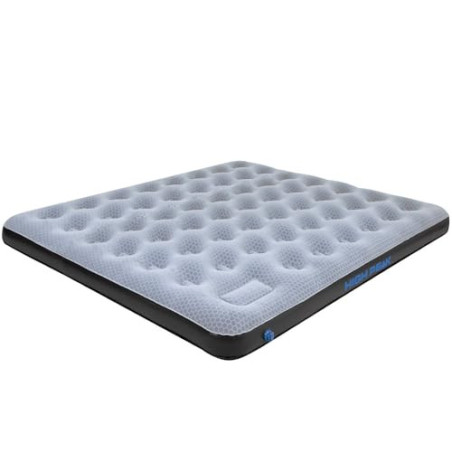 High Peak Unisex King Comfort Plus Luftbett, mit integrierte Fußpumpe und Anti-Rutsch Funktion, atmungsaktiv, robust, Obersei
