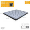 High Peak Unisex King Comfort Plus Luftbett, mit integrierte Fußpumpe und Anti-Rutsch Funktion, atmungsaktiv, robust, Obersei
