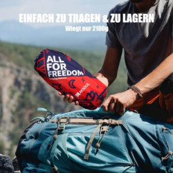 Doppel Selbstaufblasend Isomatte für Outdoor Camping: Dicke Selbstaufblasbare Großes Luftmatratze für 2 Personen - Kompakte &