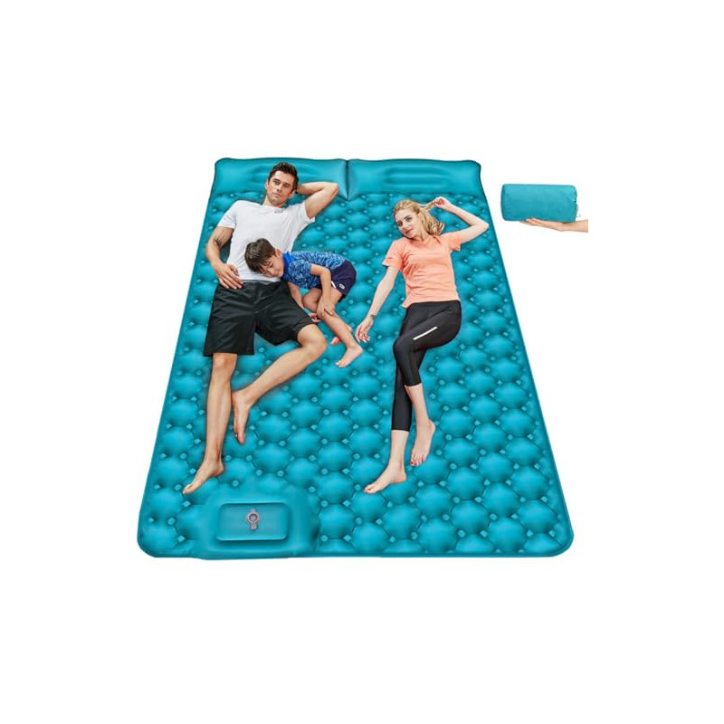Armyte Isomatte Camping 2 Personen, Doppel Camping Isomatte, Aufblasbare Isomatte mit Fußpumpe, ultraleichte Campingmatratze Armyte Isomatte Camping 2 Personen, Doppel Camping Isomatte, Aufblasbare Isomatte mit Fußpumpe, ultraleichte Campingmatratze