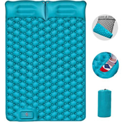 Armyte Isomatte Camping 2 Personen, Doppel Camping Isomatte, Aufblasbare Isomatte mit Fußpumpe, ultraleichte Campingmatratze 