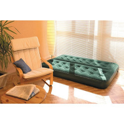 Coleman Luftbett Comfort Bed Double, Indoor/Outdoor Luftmatratze 2 Personen, Velours Gästebett, Komfort Doppelbett, Campingbe