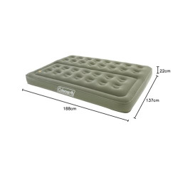Coleman Luftbett Comfort Bed Double, Indoor/Outdoor Luftmatratze 2 Personen, Velours Gästebett, Komfort Doppelbett, Campingbe