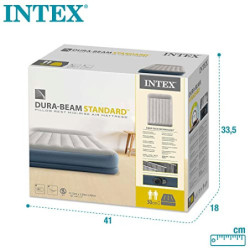 Intex – Luftbett 64118 Dura-Beam Standard-Ruhekissen, mittlere Höhe 203 x 152 x 30 cm bunt, California King