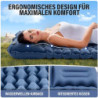 Dametay Isomatte Camping 2 Personen: 197 * 132cm Selbstaufblasend Aufblasbare Matratze mit Fußpresse Pumpe Camping Luftmatrat