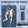 Dametay Isomatte Camping 2 Personen: 197 * 132cm Selbstaufblasend Aufblasbare Matratze mit Fußpresse Pumpe Camping Luftmatrat