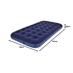 Avenli Camping Luftmatratze für 1 Personen 191x99x22 cm aufblasbare Matratze Luftbett blau
