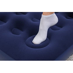 Bestway Luftbett Blue Horizon Step mit interner Fußpumpe Single XL/Lo 185 x 76 x 28 cm, Blau