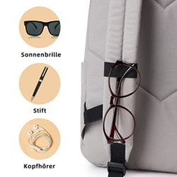 KALIDI Rucksack,Damen & Herren Backpack mit Laptopfach,Unisex Daypack Schulrucksack,Wasserdichter Tagesrucksack für Freizeit 