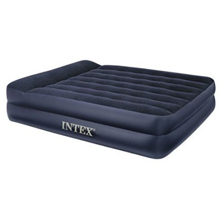 Intex 12-66702 Luftbett Pillow Rest Queen, 230 V, blau