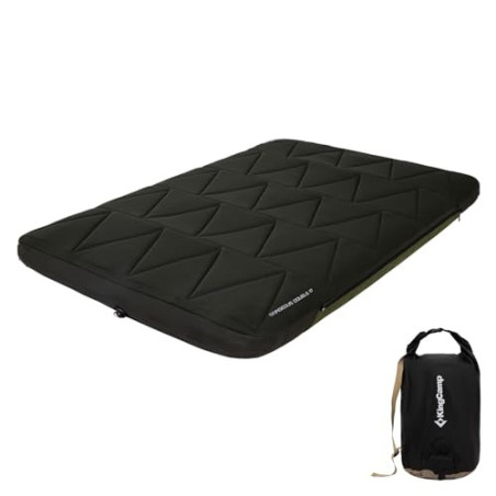 KingCamp Camping Isomatte Aufblasbare Schlafmatte 2 Personen Camping Matratze 17cm Dick Luftmatratze Camping mit Abdeckung fü