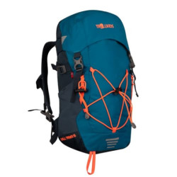 Trollkids Kinder Rucksack Fjell, Arktikblau/Dunkles navy/Glühendes Orange, 15L