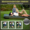 KingCamp Camping Isomatte Aufblasbare Schlafmatte 2 Personen Camping Matratze 17cm Dick Luftmatratze Camping mit Abdeckung fü