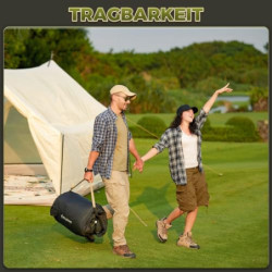 KingCamp Camping Isomatte Aufblasbare Schlafmatte 2 Personen Camping Matratze 17cm Dick Luftmatratze Camping mit Abdeckung fü