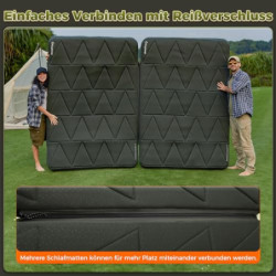 KingCamp Camping Isomatte Aufblasbare Schlafmatte 2 Personen Camping Matratze 17cm Dick Luftmatratze Camping mit Abdeckung fü