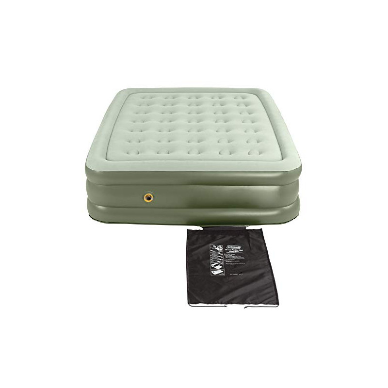 Coleman Unisex-Erwachsene Doppelte hohe Stütze Luftmatratze, Grün, Queen Coleman Unisex-Erwachsene Doppelte hohe Stütze Luftmatratze, Grün, Queen