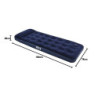 Bestway Pavillo Luftbett, Blue Horizon Step, Blau, 185 x 76 x 28 cm, Single, mit interner Fußpumpe