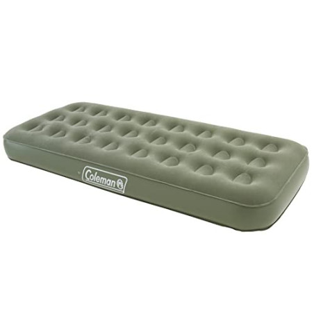 Coleman Luftbett Comfort Bed Single, Indoor/Outdoor Luftmatratze 1 Person, Velours Gästebett, Komfort Einzelbett, Campingbett