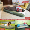 Coleman Luftbett Comfort Bed Single, Indoor/Outdoor Luftmatratze 1 Person, Velours Gästebett, Komfort Einzelbett, Campingbett