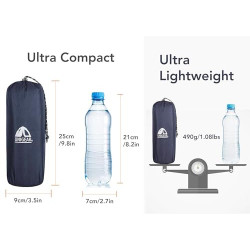Unigear Camping Isomatte Kleines Packmaß, Aufblasbare Luftmatratze Camping, Schlafmatte für Outdoor, Ultraleicht Feuchtigkeit