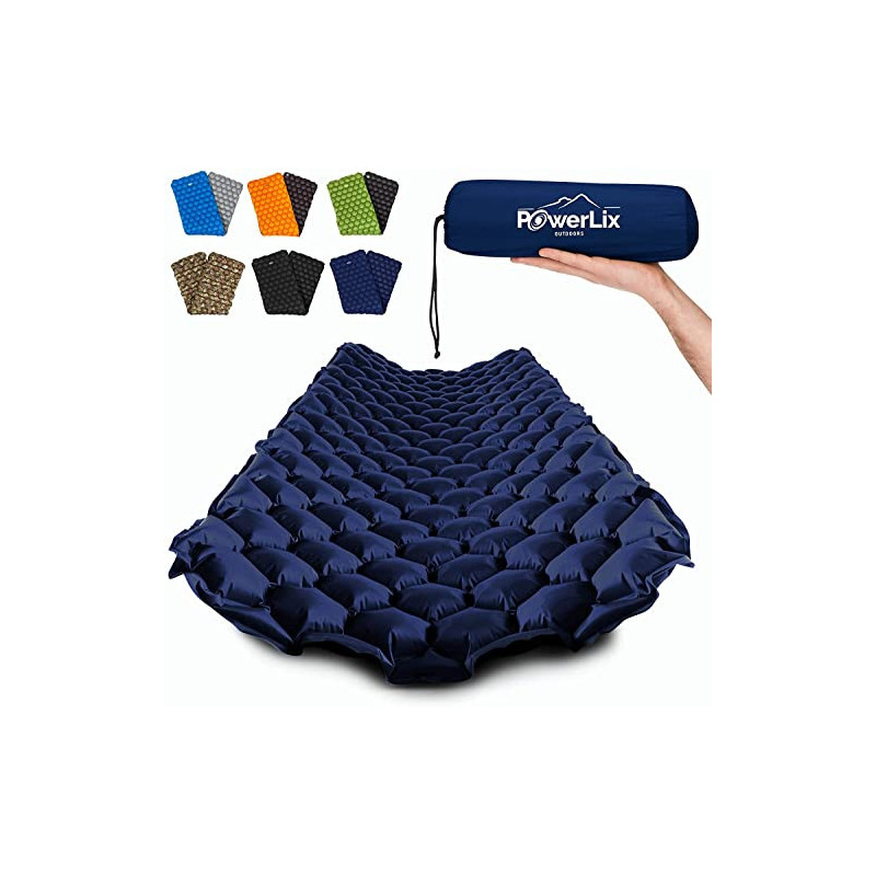 POWERLIX Camping Outdoor Luftmatratze - Ultraleichte Aufblasbare Isomatte, kompakte und leichte für Outdoor, Camping,Rucksack POWERLIX Camping Outdoor Luftmatratze - Ultraleichte Aufblasbare Isomatte, kompakte und leichte für Outdoor, Camping,Rucksack