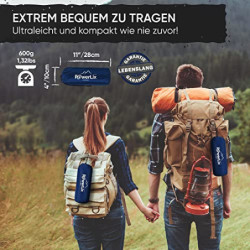 POWERLIX Camping Outdoor Luftmatratze - Ultraleichte Aufblasbare Isomatte, kompakte und leichte für Outdoor, Camping,Rucksack