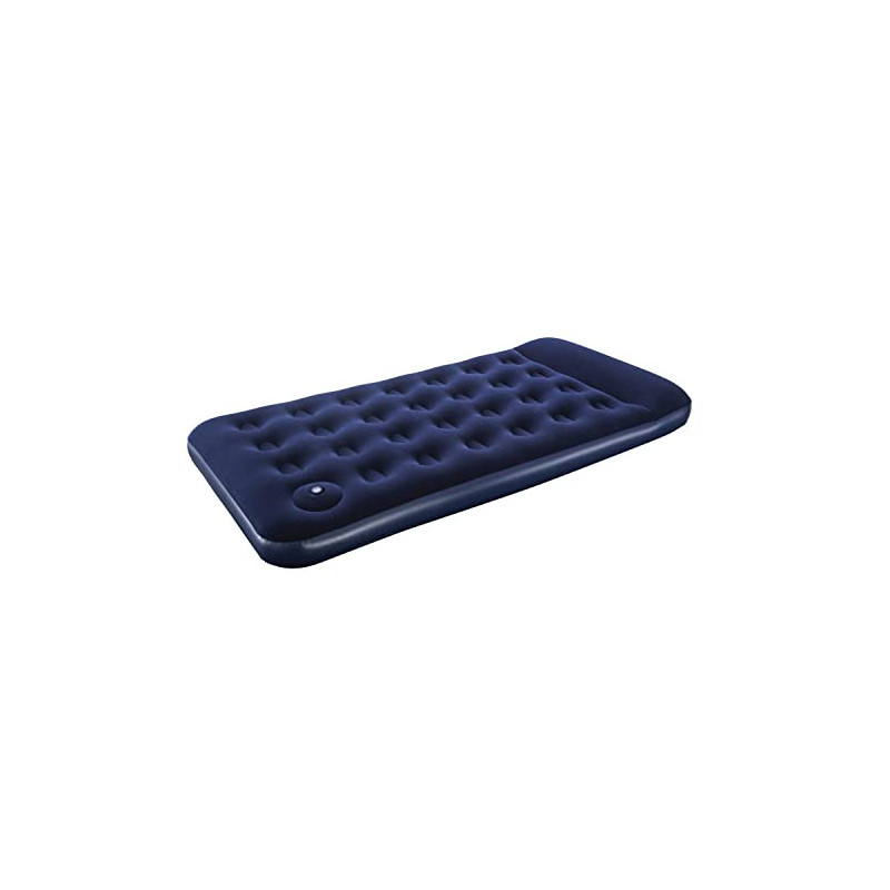 Pavillo Bestway 74" x 39" x 11"/1.88m x 99cm x 28cm Airbed Twin Built-in Foot Pump, Blau