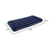 Pavillo Bestway 74" x 39" x 11"/1.88m x 99cm x 28cm Airbed Twin Built-in Foot Pump, Blau