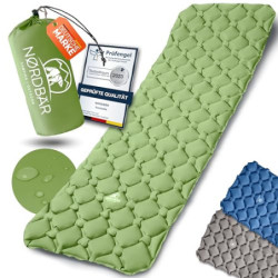 NORDBÄR® Camping Isomatte aufblasbar & Ultraleicht | Iso Luftmatratze kleines Packmaß für Camping, Outdoor & Zelten | Camping