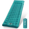 Glymnis Isomatte Camping Aufblasbare Luftmatratze Outdoor 12CM Verdicktes Aufblasbare Matratze mit Fußpresse Pumpe und Kissen