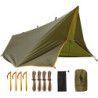FREE SOLDIER Tarp Wasserdicht 3x3,2m Tarp Ultraleicht Zeltplanen UV Schutz Camping Sonnensegel Zelt Freien Multifunktionales 