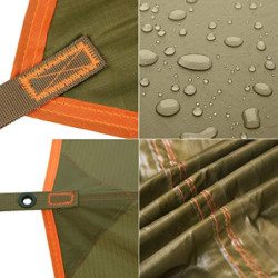 FREE SOLDIER Tarp Wasserdicht 3x3,2m Tarp Ultraleicht Zeltplanen UV Schutz Camping Sonnensegel Zelt Freien Multifunktionales 
